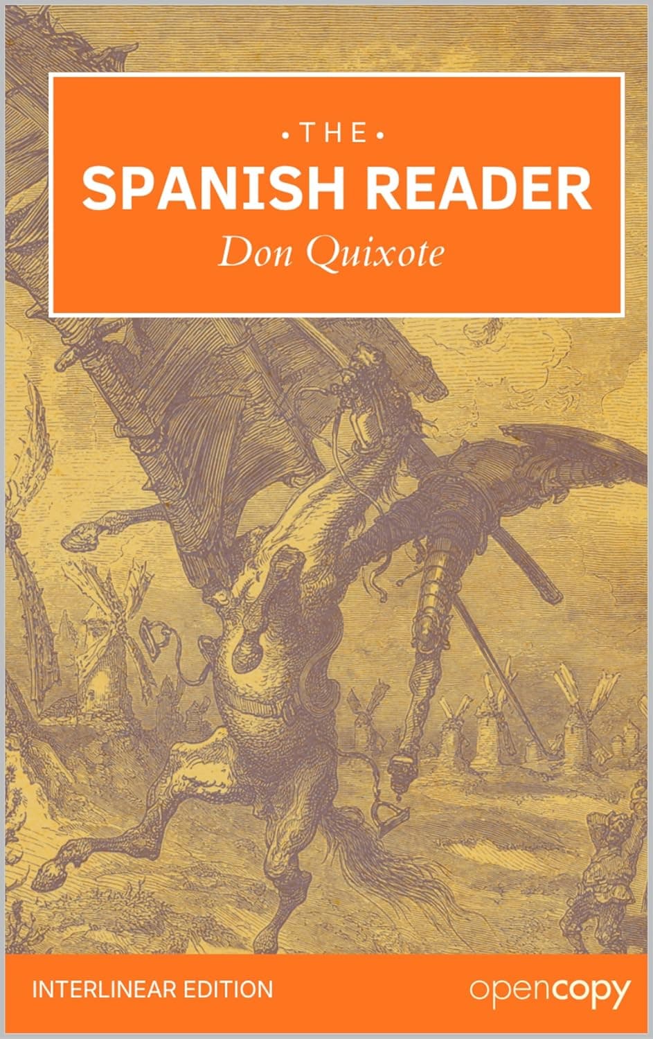 Cover of Don Quijote (Volume 1), an interlinear Spanish–English edition